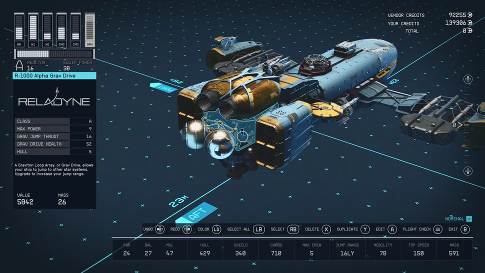 راهنمای Starfield؛ هر آنچه باید در مورد ساخت و شخصی‌سازی کشتی فضایی بدانید - گیمفا