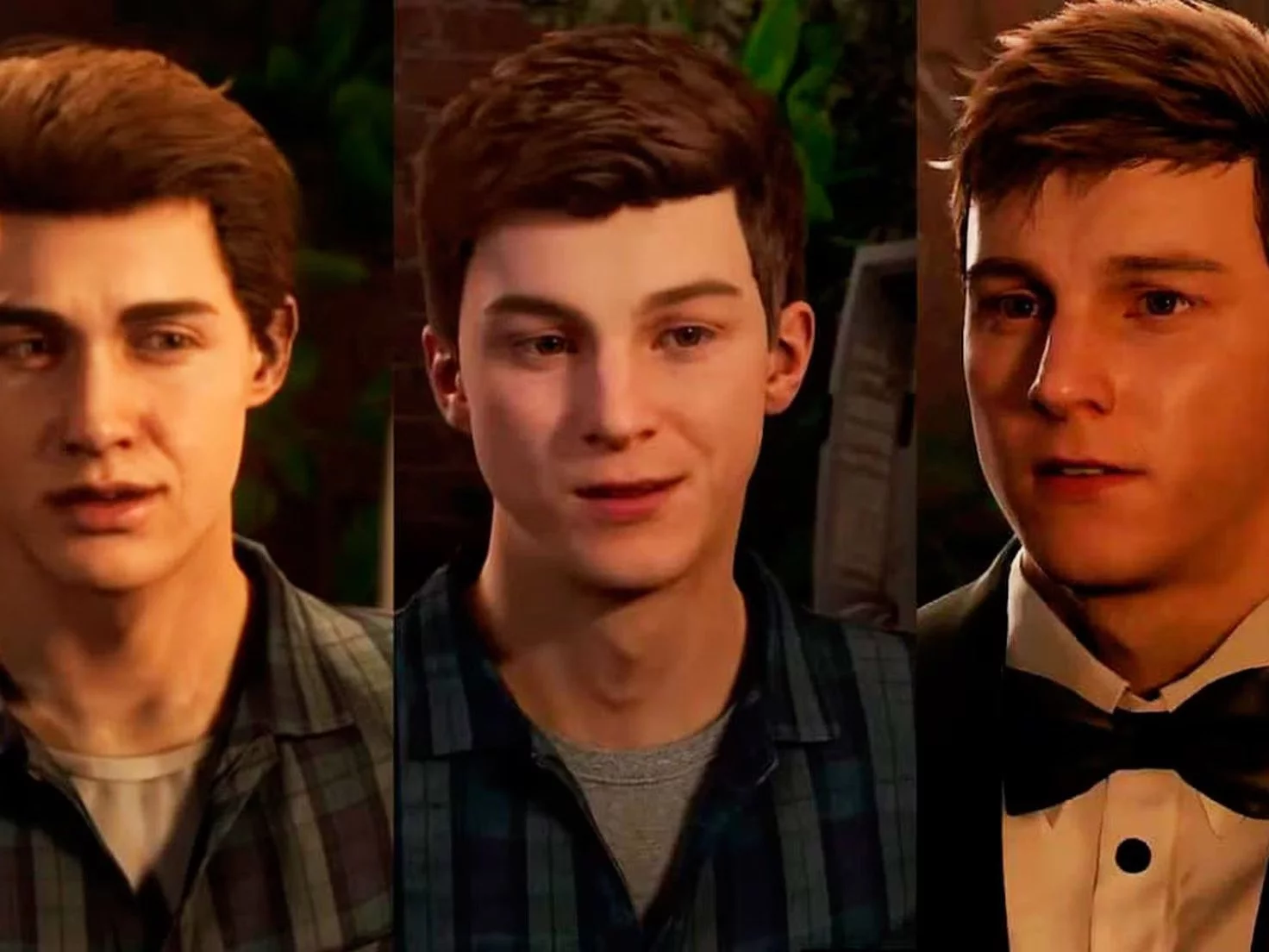 marvels spider man peter parker face