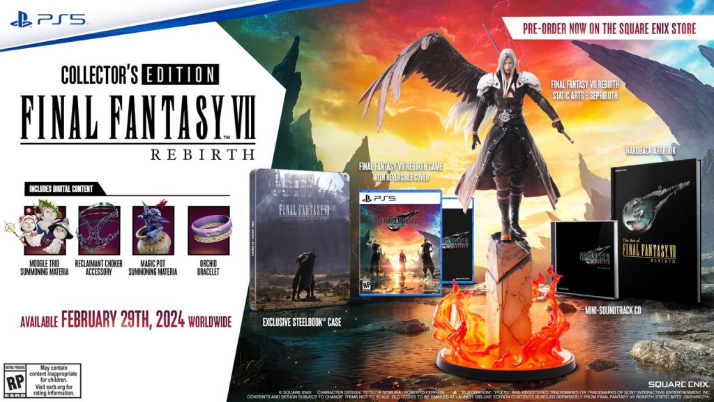 نسخه‌های deluxe و collector بازی final fantasy 7 rebirth معرفی شدند