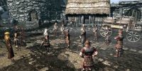 npcها در یک شهر the elder scrolls v skyrim