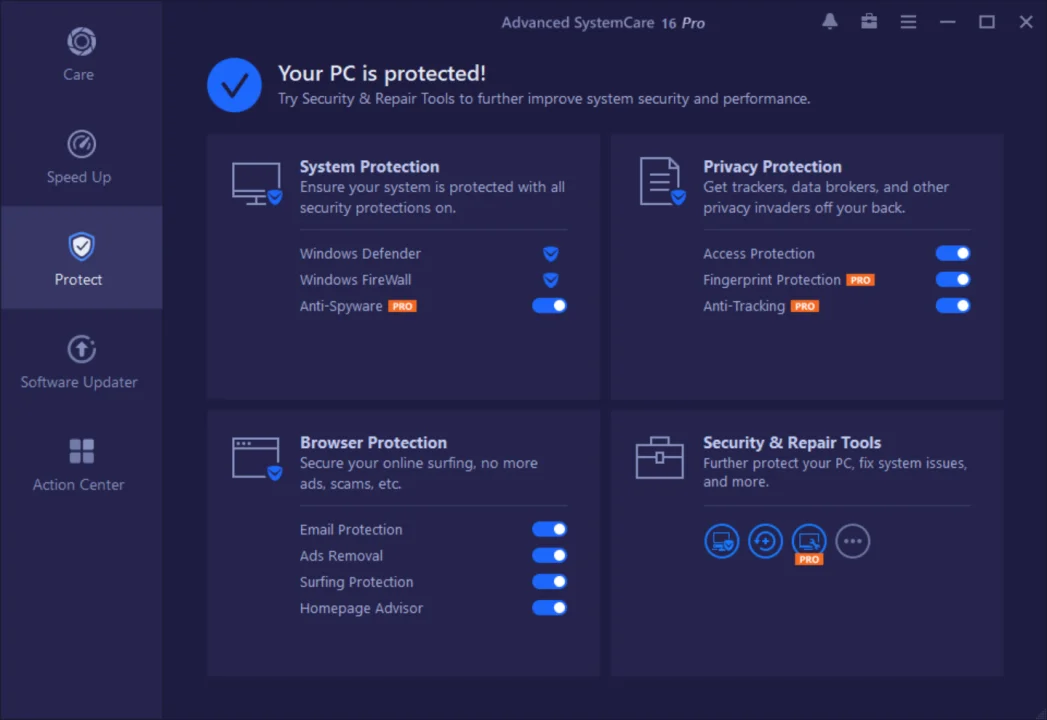advanced systemcare protect