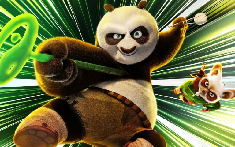 ایستادگی پیروزمندانه پو در تصویر جدید انیمیشن Kung Fu Panda 4 - گیمفا