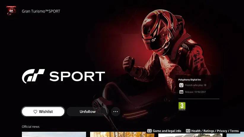 حذف Gran Turismo Sport از فروشگاه پلی استیشن بدون اطلاع قبلی