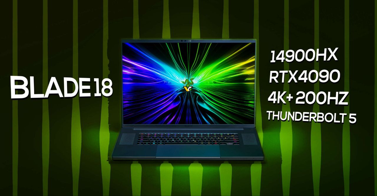 لپ تاپ گیمینگ ۴,۸۰۰ دلاری Razer شامل صفحه نمایش 4K و کارت گرافیک RTX 4090 می‌شود