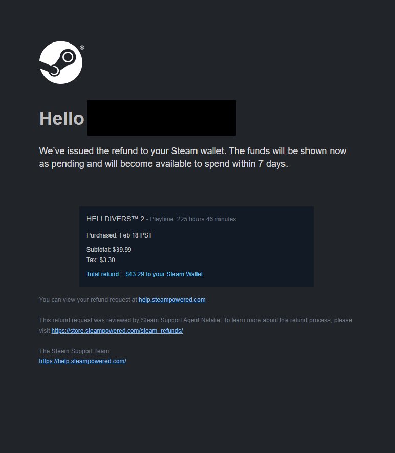 Steam درخواست بازپرداخت Helldivers 2 را می پذیرد - Gamefa