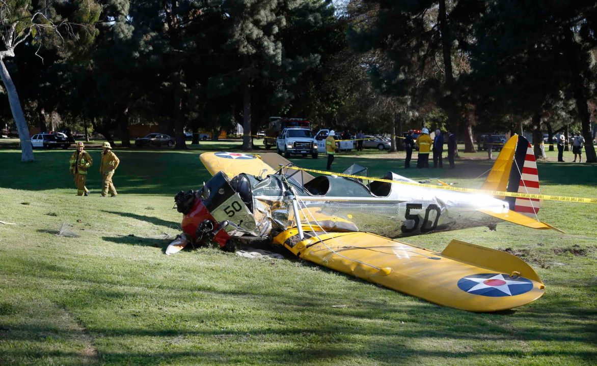 سقوط هواپیمای هریسون فورد در سال 2015