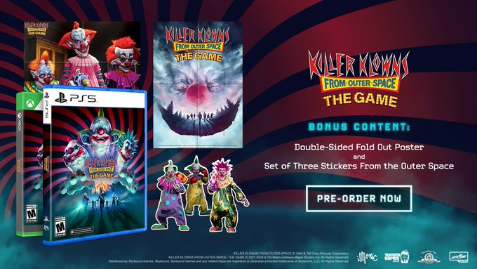 نسخه فیزیکی بازی Killer Klowns from Outer Space: The Game به‌زودی عرضه می‌شود - تی ام گیم 