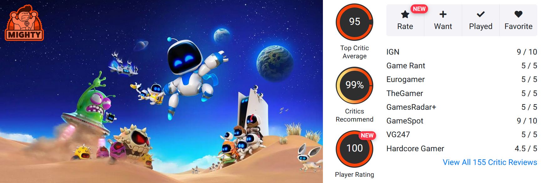 نقدها و نمرات Astro Bot منتشر شدند [به‌روزرسانی شد] - تی ام گیم 