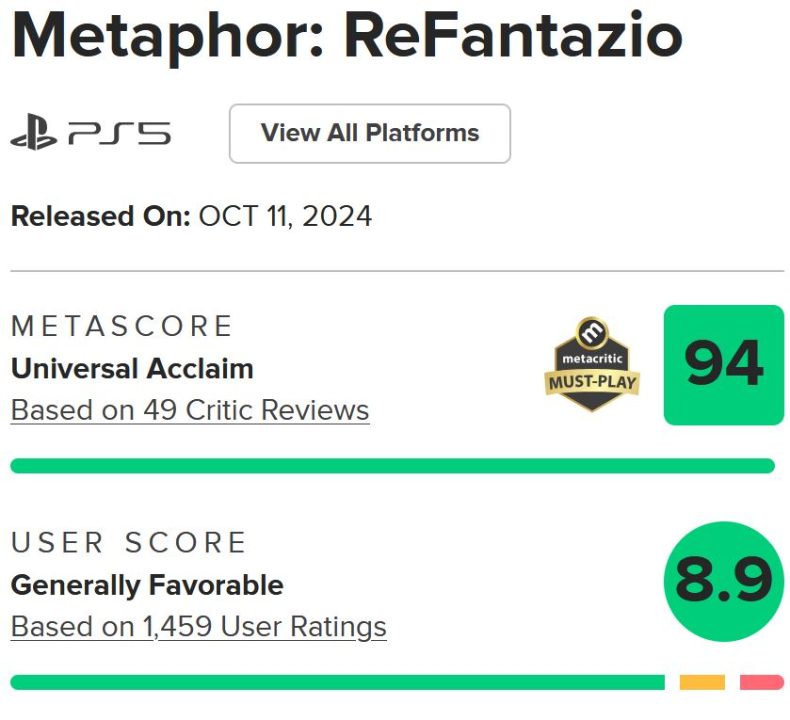 نقدها و نمرات Metaphor: ReFantazio منتشر شدند [به‌روزرسانی شد] - گیمفا