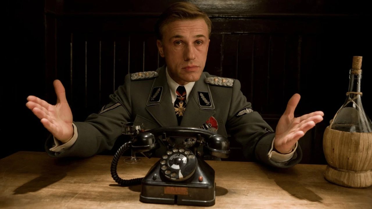 کریستوف والتز در فیلم inglorious basterds کوئنتین تارانتینو