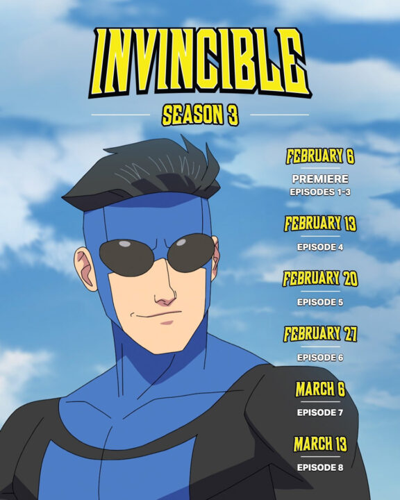 جدول زمانی پخش فصل سوم انیمیشن Invincible منتشر شد - گیمفا