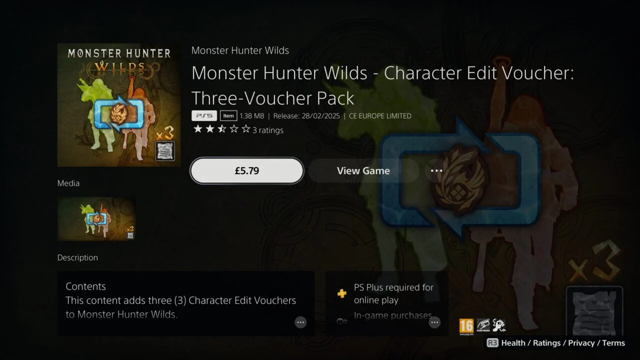 تغییر ظاهر شخصیت اصلی در Monster Hunter Wilds تنها با پرداخت‌ هزینه اضافی ممکن است - تی ام گیم 