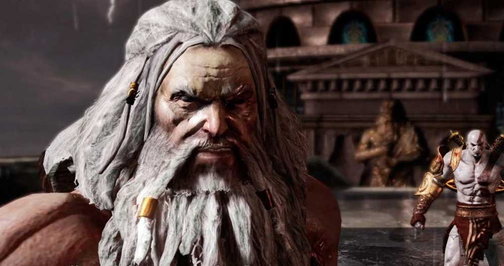 a closeup shot of zues in god of war 3 نگاهی به 9 شرور قدرتمند در بازیهای ویدیویی