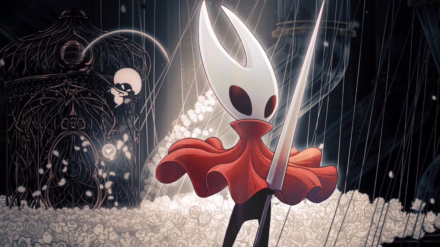 hollow knight silksong hornet close up over gameplay screenshot ۱۵ بازی مستقل برتر سال ۲۰۲۵ - گیمفا