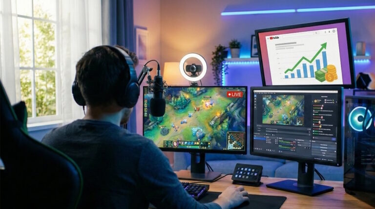 راهنمای استریم آنلاین بازی و پول درآوردن از یوتیوب