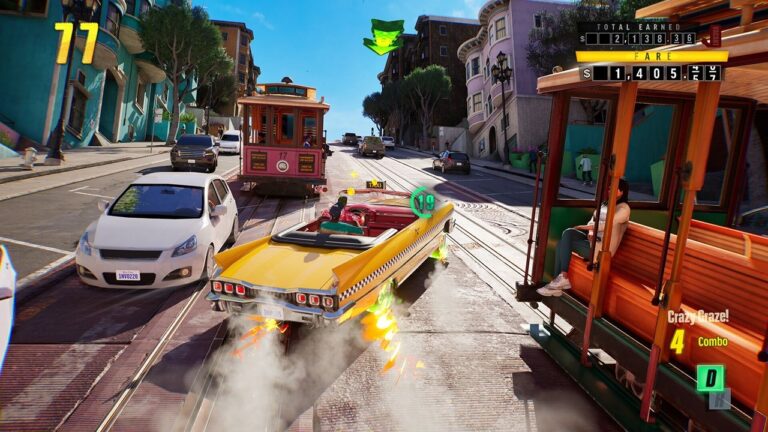 ۱۶ دقیقه از گیمپلی بازی Crazy Taxi: World Tour را تماشا کنید