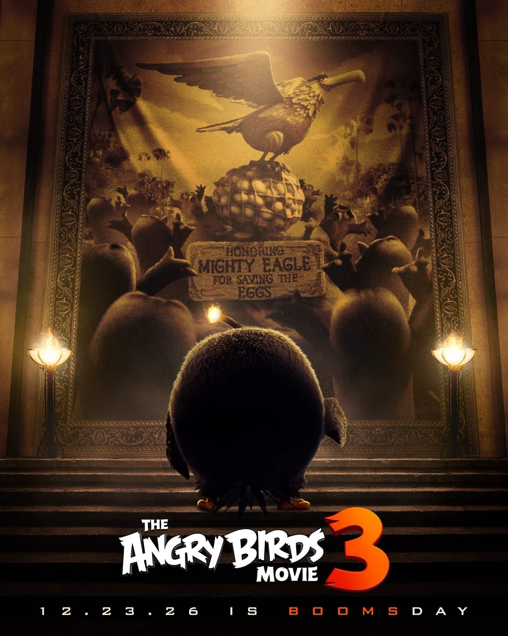 پوستر جدیدی از فیلم Angry Birds 3 منتشر شد | اشاره‌ای طنزآمیز به عنوان Avengers: Doomsday | موبوگیم