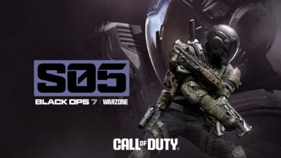 Soldier in tactical gear aiming a rifle on a dark game-cover with Call of Duty: Black Ops 7 Warzone branding in the foreground.