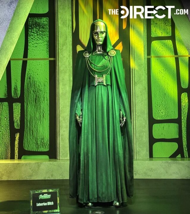 New Avengers Doomsday Photos Reveal the Latverian Witch As Elizabeth Olsens Scarlet 2 Witch Return Theories Spread Online اولین تصویر از جادوگر لاتوریا منتشر شد | آیا در Avengers: Doomsday اسکارلت ویچ پشت این ماسک است؟ | گیمفا