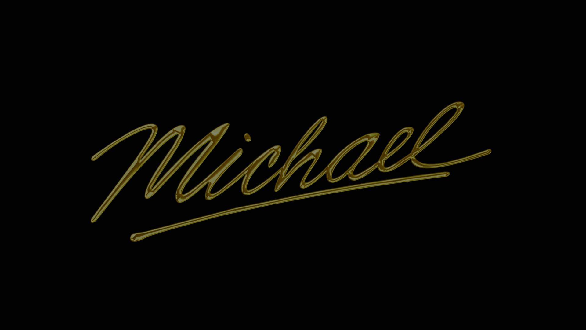 Screenshot 17832 compressed Gold Cursive Signature Spelling 'michael' on a Black Background with an Underline