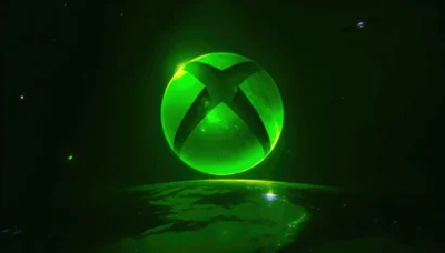 Green glowing spherical sculpture with crisscrossing bands against a dark space-like background.