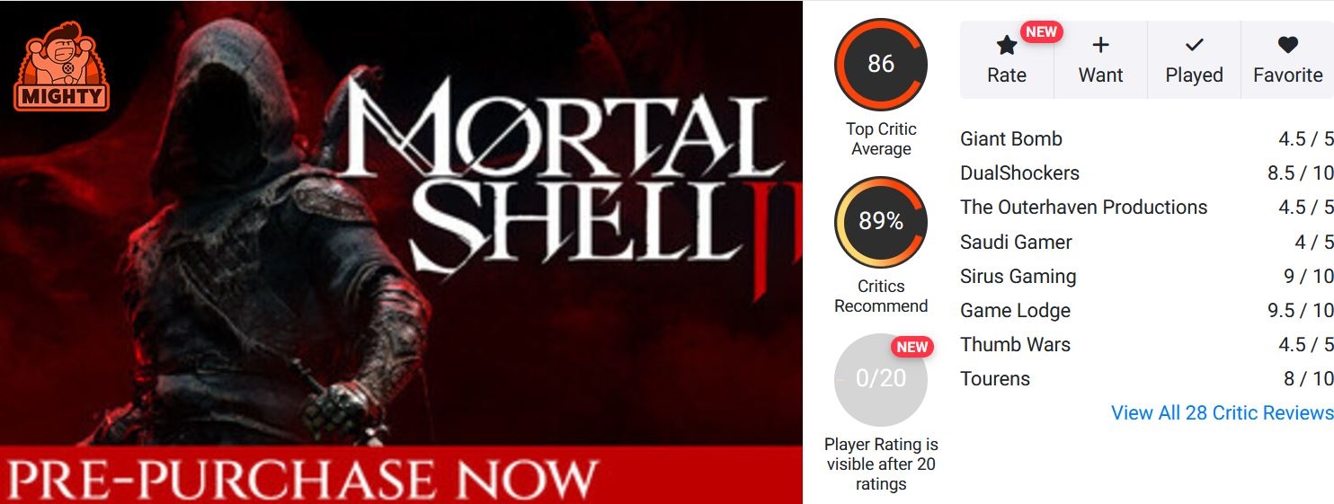 نقدها و نمرات بازی Mortal Shell 2 منتشر شدند | موبوگیم