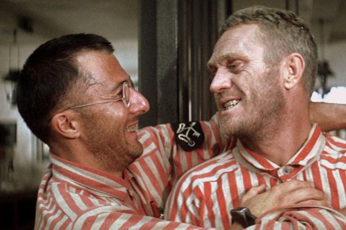 Papillon the 1973 movie had two superstar talents hoffman and mcqueen فیلم Papillon محصول سال ۱۹۷۳