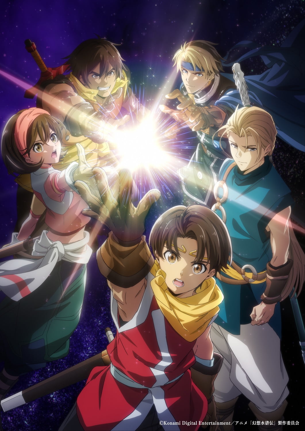 پوستر جدیدی از پنج شخصیت اصلی انیمه Suikoden منتشر شد | موبوگیم