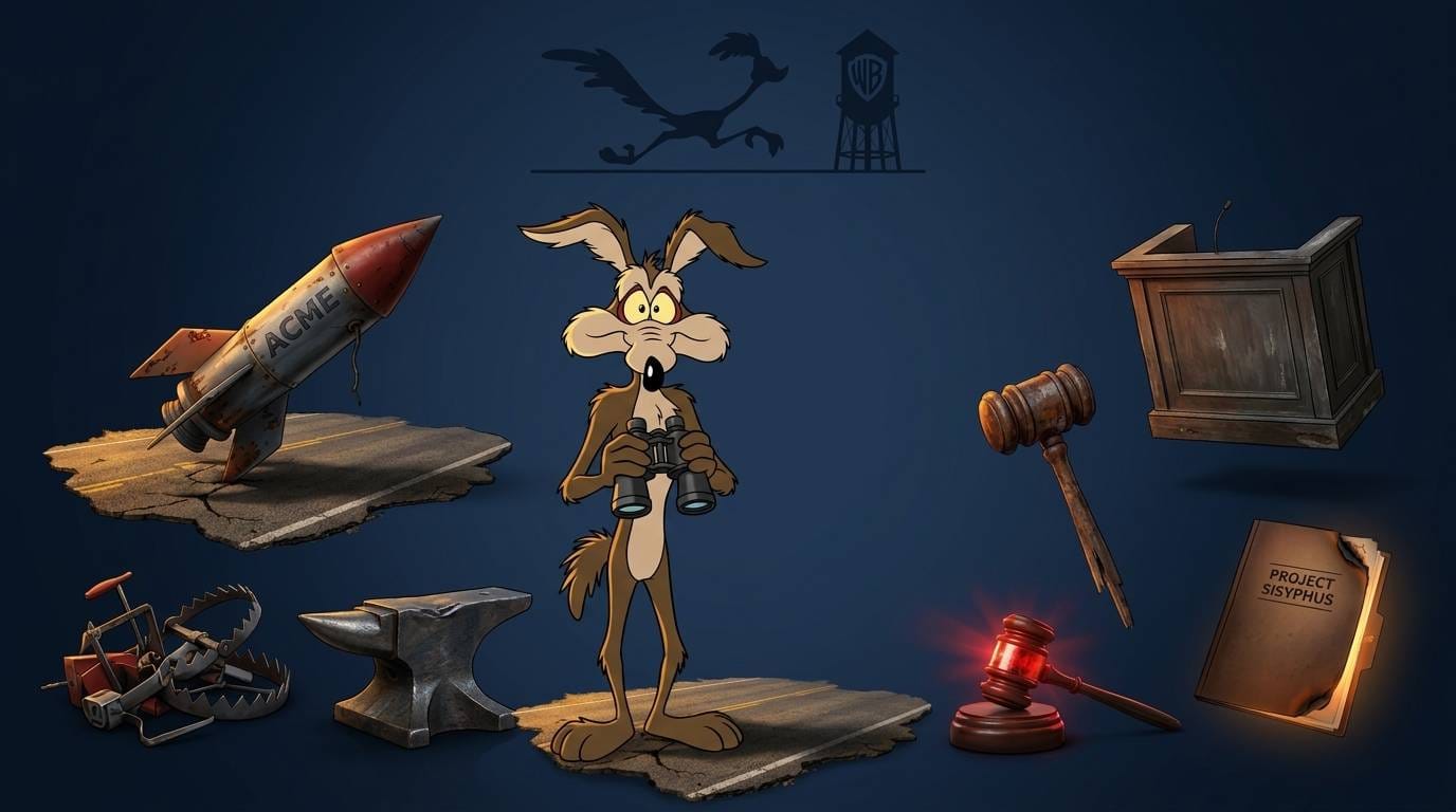 1000007116 نقد فیلم Coyote Vs Acme | کایوت و میگمیگ دوئل تا دادگاه