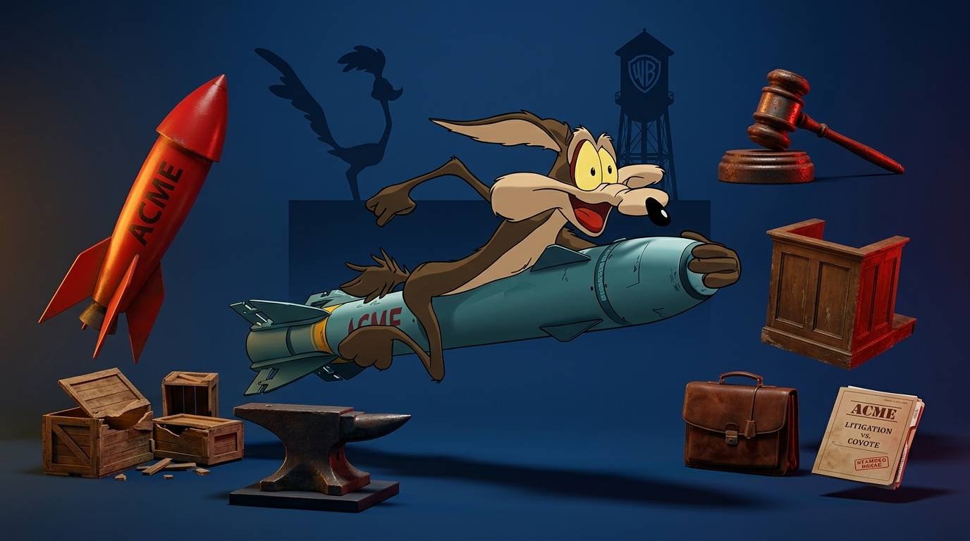 1000007118 نقد فیلم Coyote Vs Acme | کایوت و میگمیگ دوئل تا دادگاه
