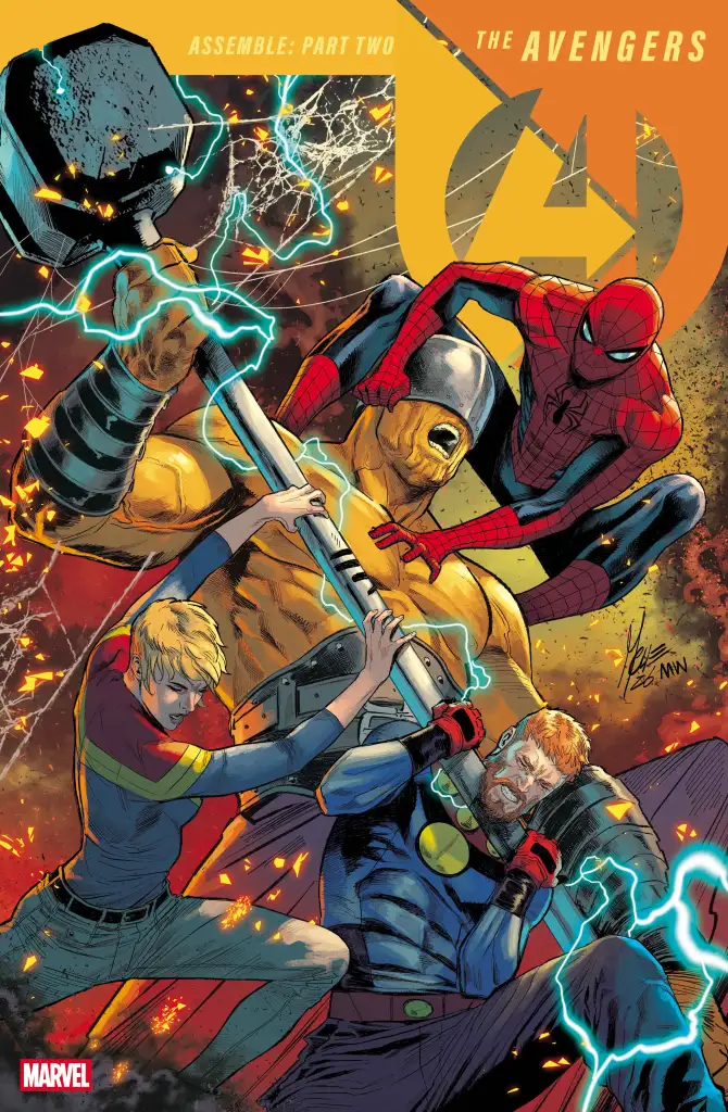 کاور انحصاری کمیک Avengers #2 منتشر شد | میراکلمن جدید همراه با مرد عنکبوتی | موبوگیم 1 AVEN2026002 Cover