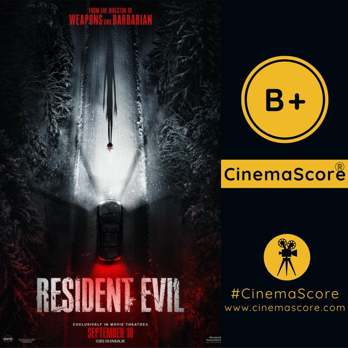 فیلم Resident Evil با امتیاز B+ در CinemaScore آغاز کرد؛ بهترین امتیاز تاریخ این فرنچایز | موبوگیم 1 HSjXNNyaIAAhvc4