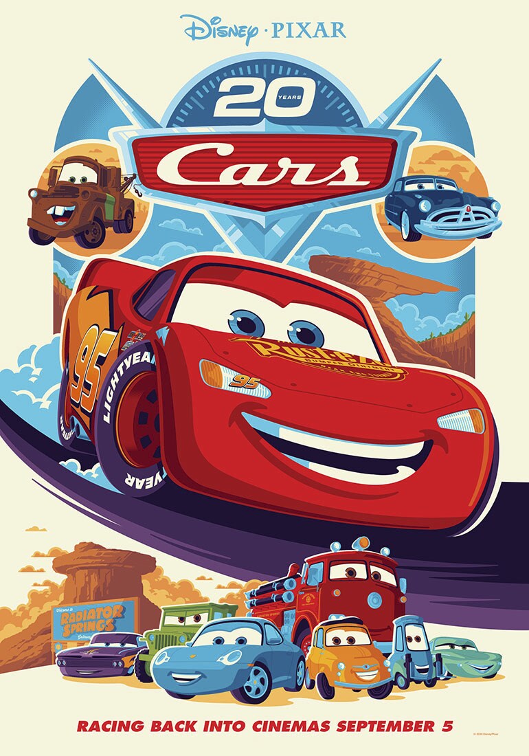 B5546bdb 1c8a 4e7c 9ff1 d00bffded6dc c937ec4d 1 انیمیشن Cars برای جشن بیستمین سالگرد خود به سینماها بازمیگردد | موبوگیم