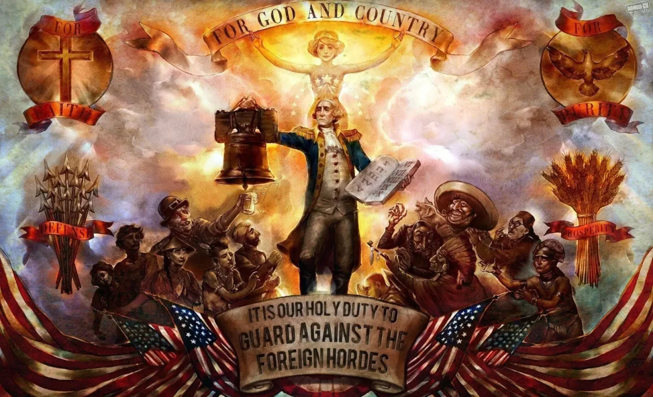 bioshock infinite racist poster