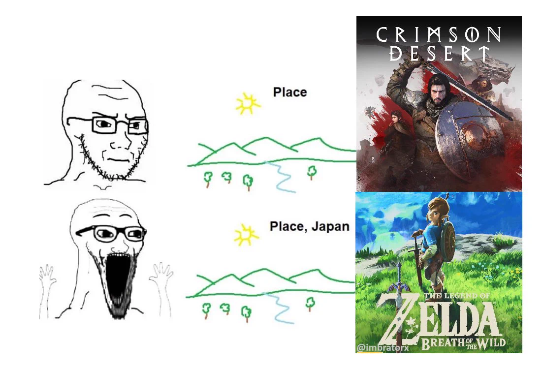 crimson desert vs zelda
