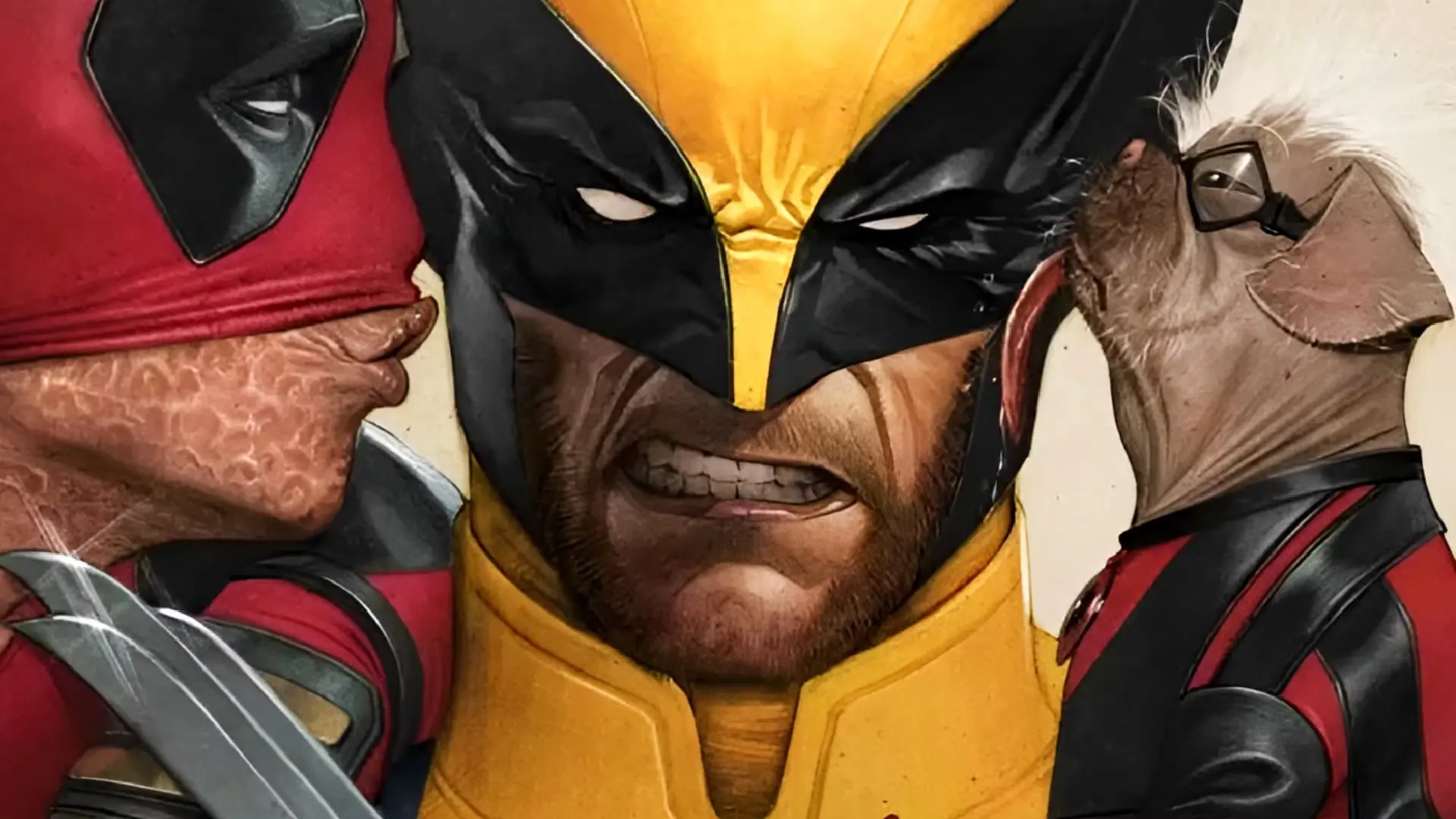 پرفروشترین فیلمهای ابرقهرمانی | موبوگیم 3 deadpool and dogpool kiss wolverine in comic cover art