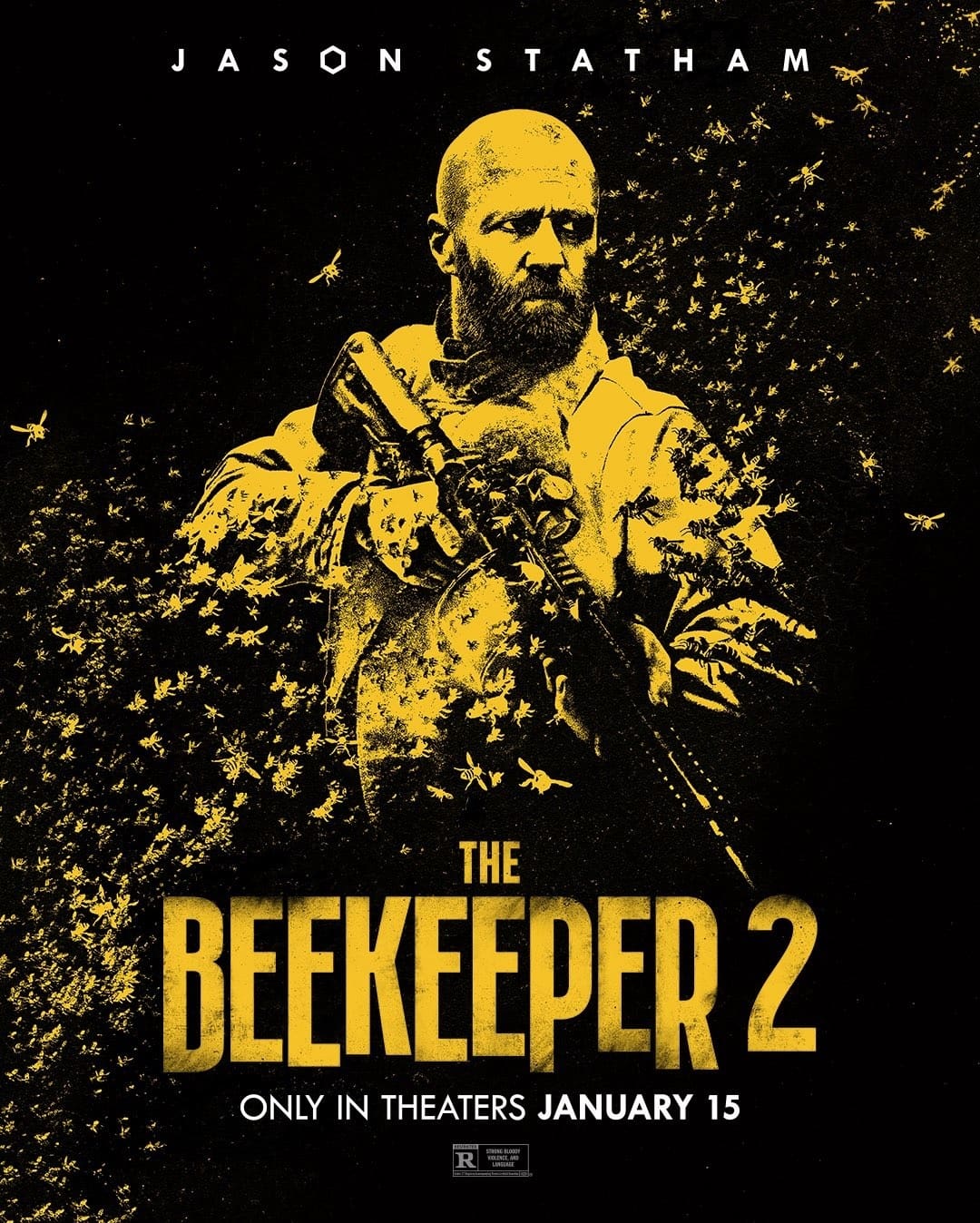 اولین پوستر رسمی فیلم The Beekeeper 2 منتشر شد؛ بازگشت طوفانی جیسون استاتهام | موبوگیم
