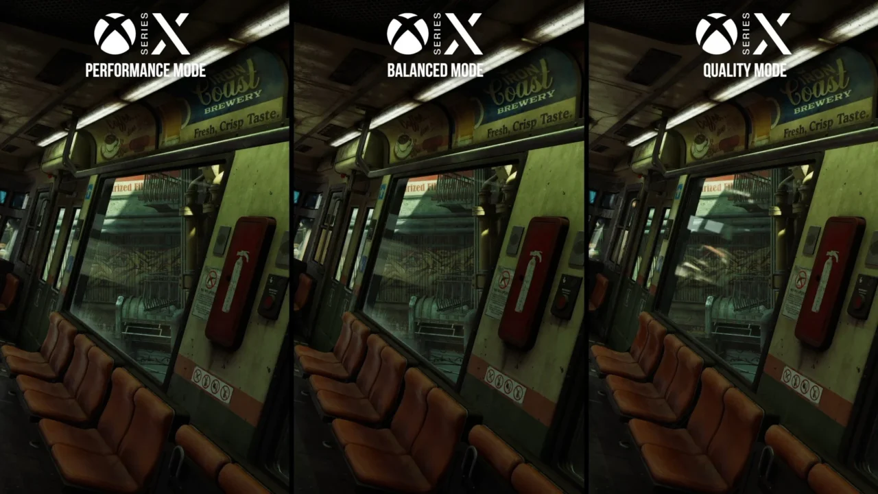 Heres how the three game modes compare on xbox series x click to enlargelarge نگاهی به عملکرد فنی Gears of War: E-Day؛ چگونه The Coalition و Epic استانداردهای گرافیکی کنسولها را ارتقا دادند | موبوگیم