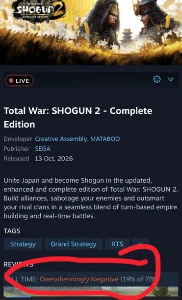 Img 8379 سگا فروش Total War: SHOGUN 2 – Complete Edition را متوقف کرد | موبوگیم