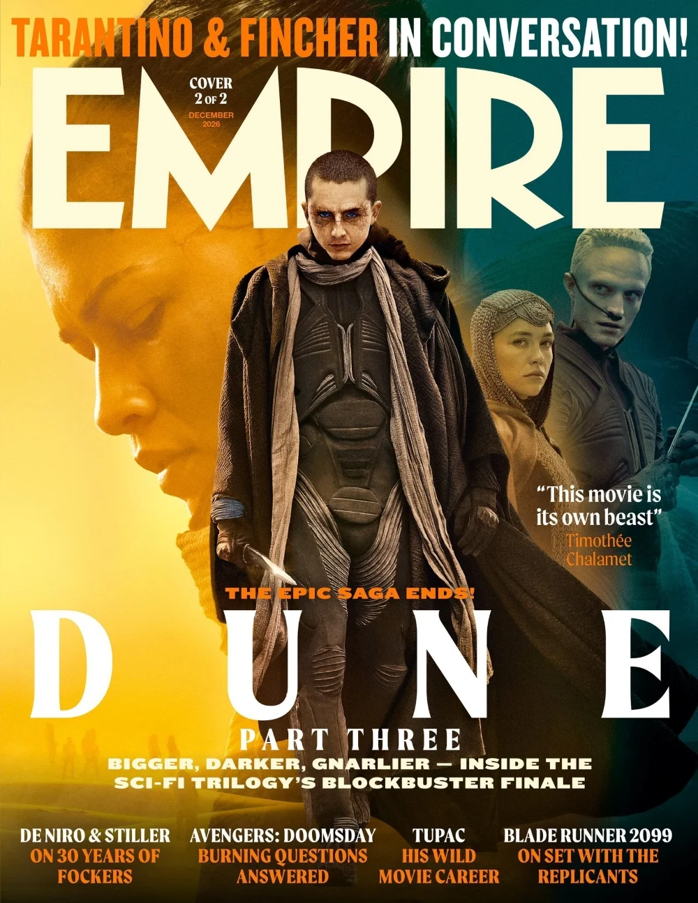 تصاویر رسمی جدیدی از Dune: Part Three با حضور تیموتی شالامی و زندایا منتشر شد | گیمفا