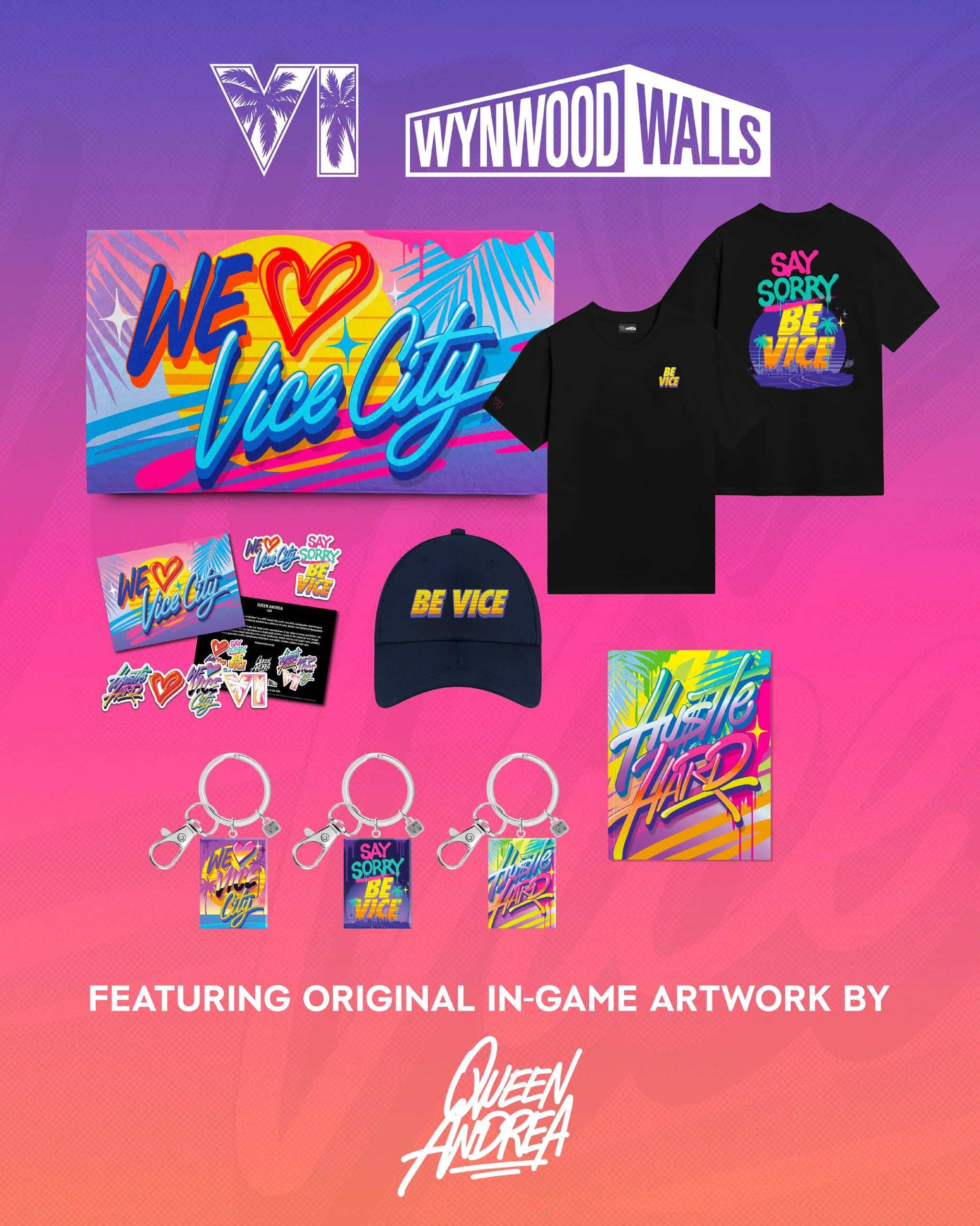 همکاری GTA 6 با موزه هنری Wynwood Walls شهر میامی؛ نگاهی به محصولات جدید با طرح وایس سیتی | گیمفا